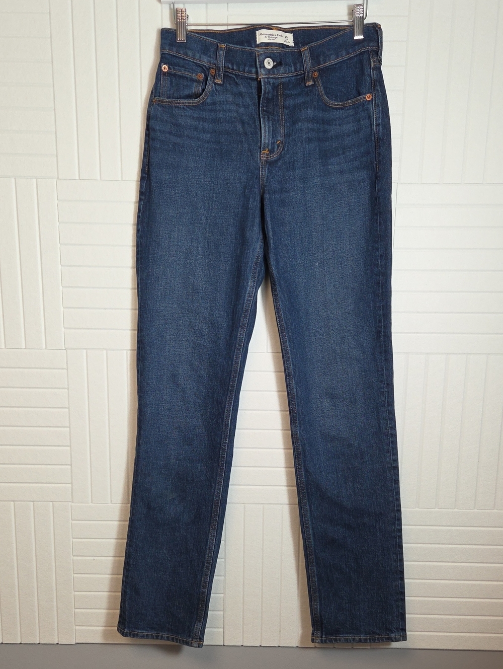 Abercrombie & Fitch The 90s Straight Mid Rise Jeans Size 25 TALL